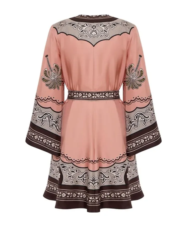 Printed Wrap Dress