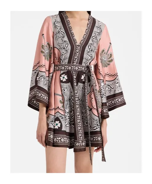 Printed Wrap Dress