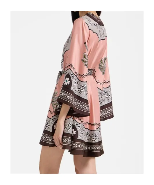 Printed Wrap Dress