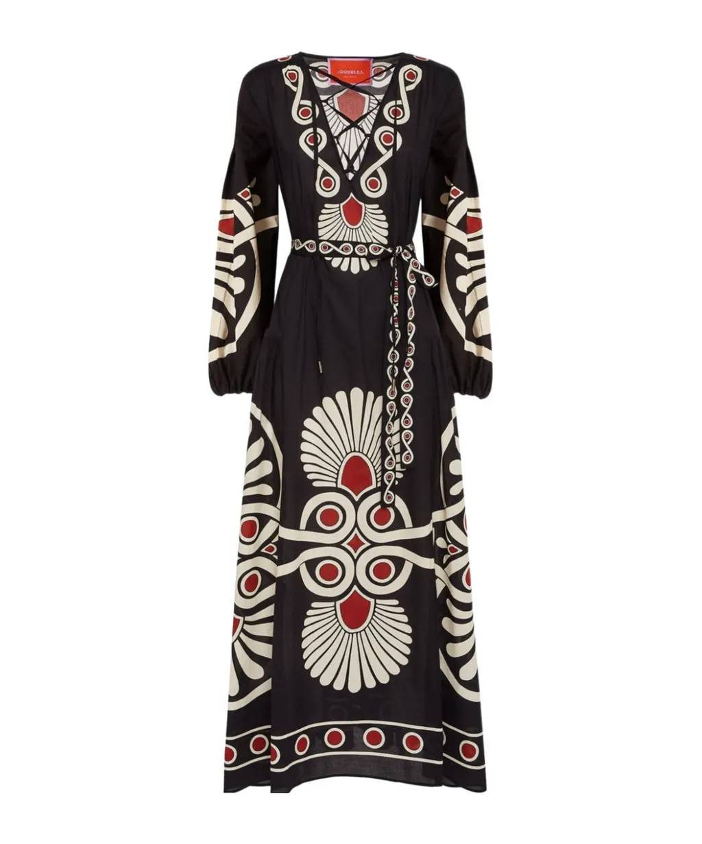 Viviana Geometric-Print Dress