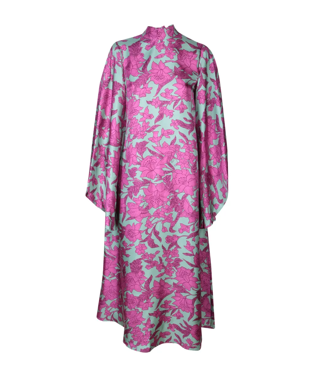 Flared V-Neck Dress