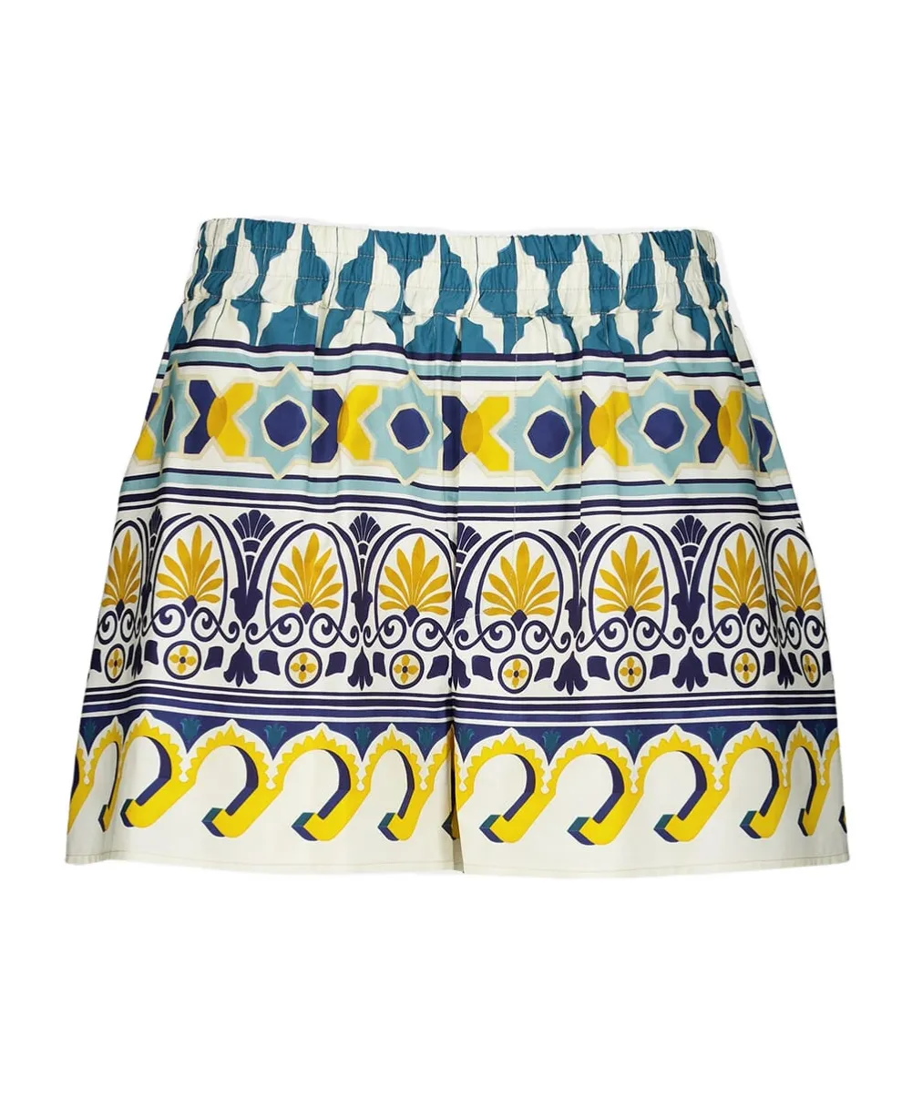Abstract Pattern Cotton Shorts