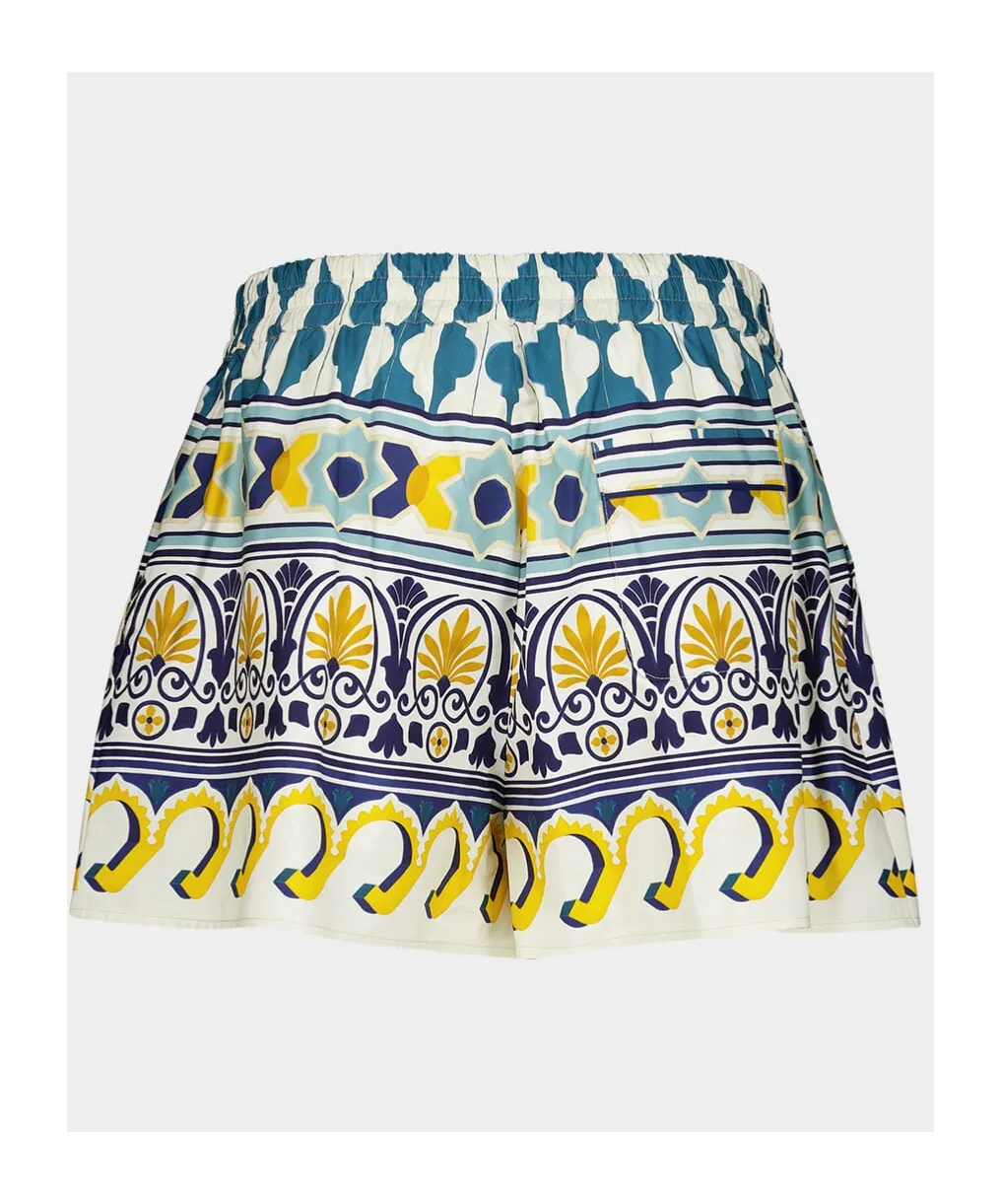 Abstract Pattern Cotton Shorts