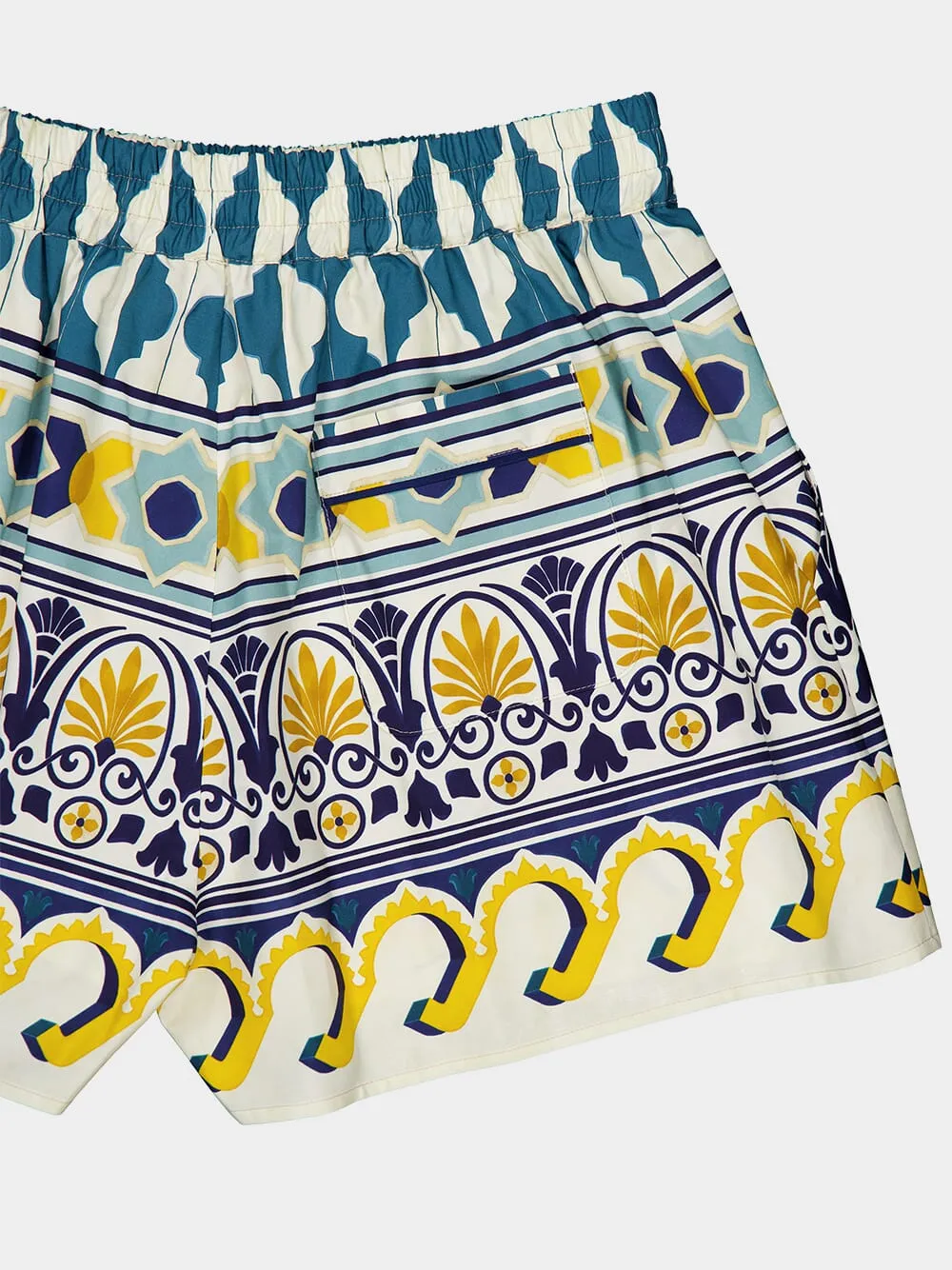Abstract Pattern Cotton Shorts