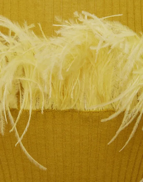 T-Shirt With Feather Detail