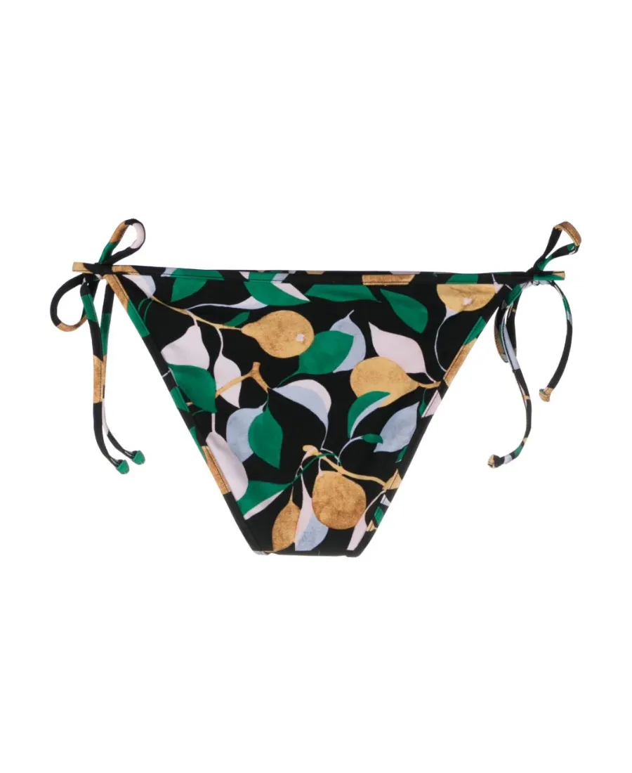 Orchard-Print Tied Bikini Bottoms