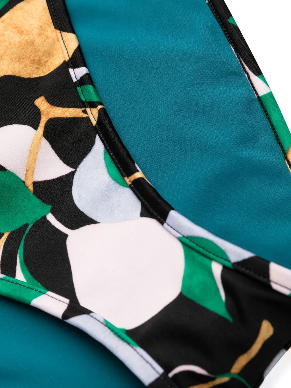 Orchard-Print Tied Bikini Bottoms
