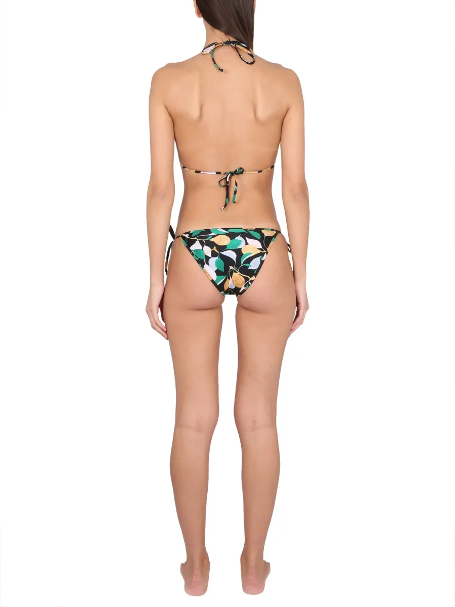 Orchard-Print Tied Bikini Bottoms