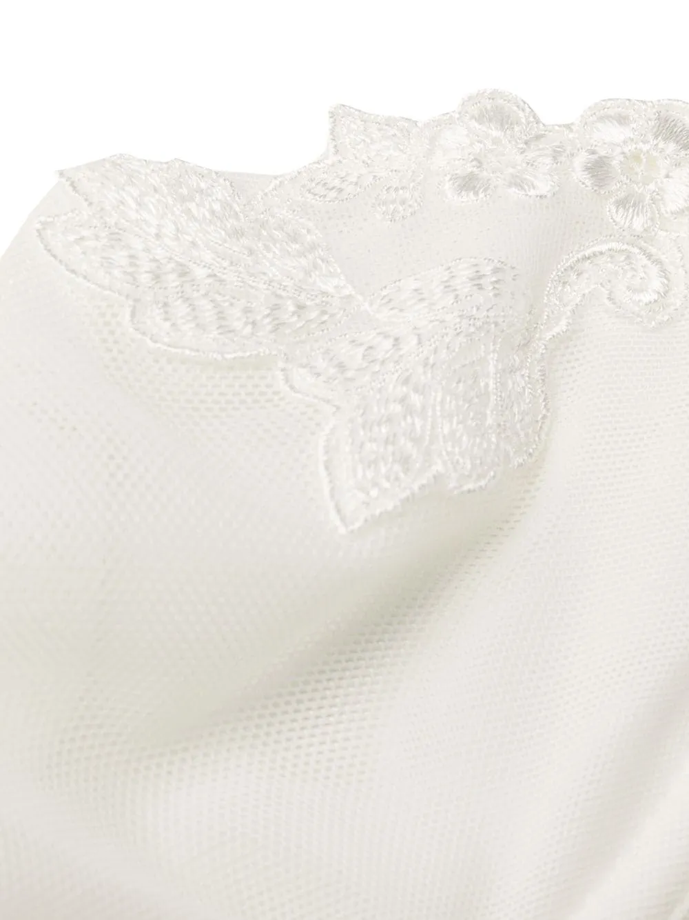 Floral-Embroidered Bra
