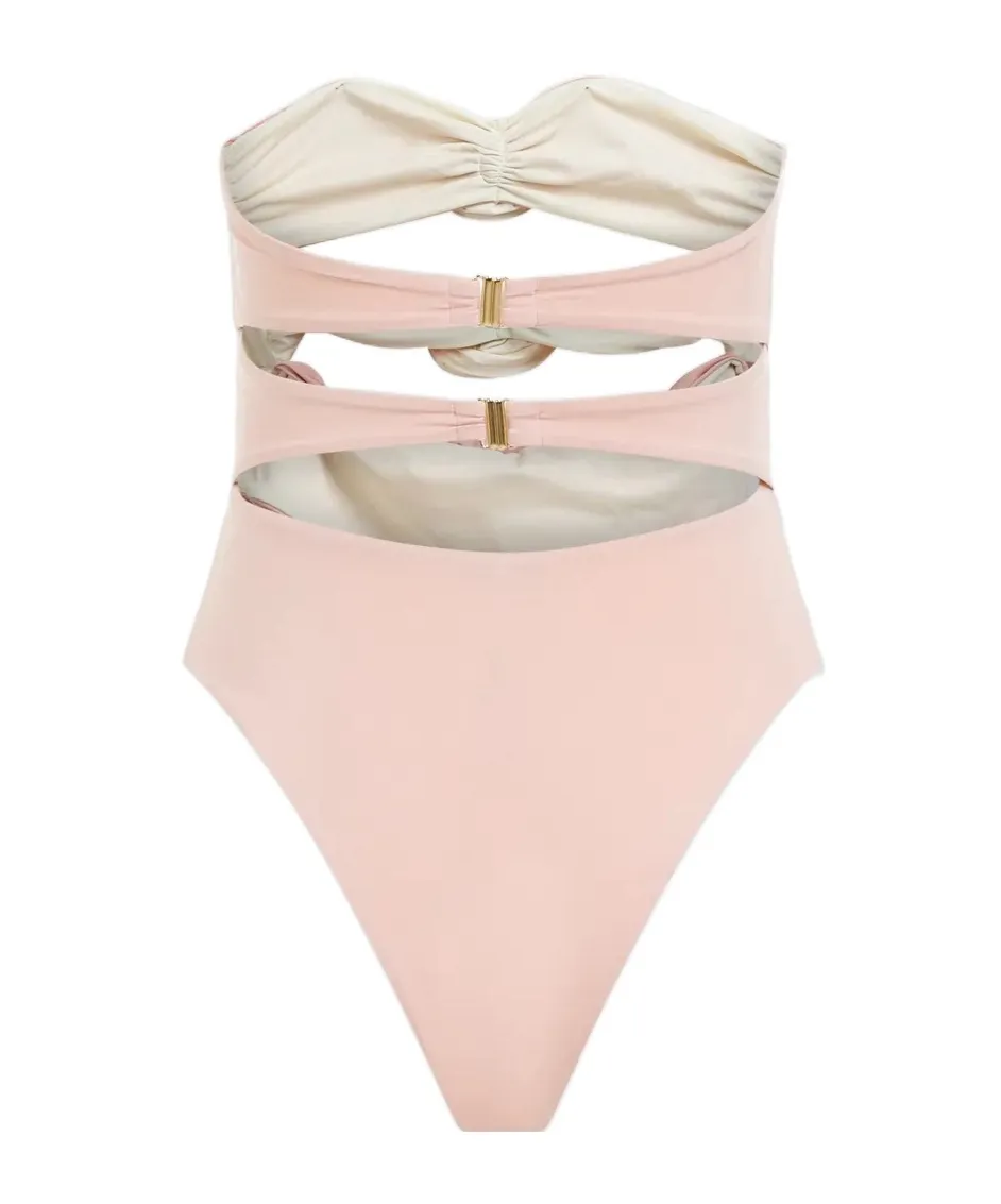 3D Floral One-Piece Swimsuit