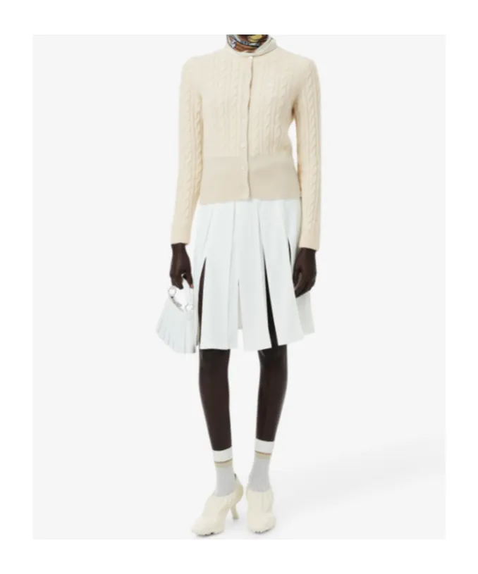 Cashmere Cable Knit Cardigan