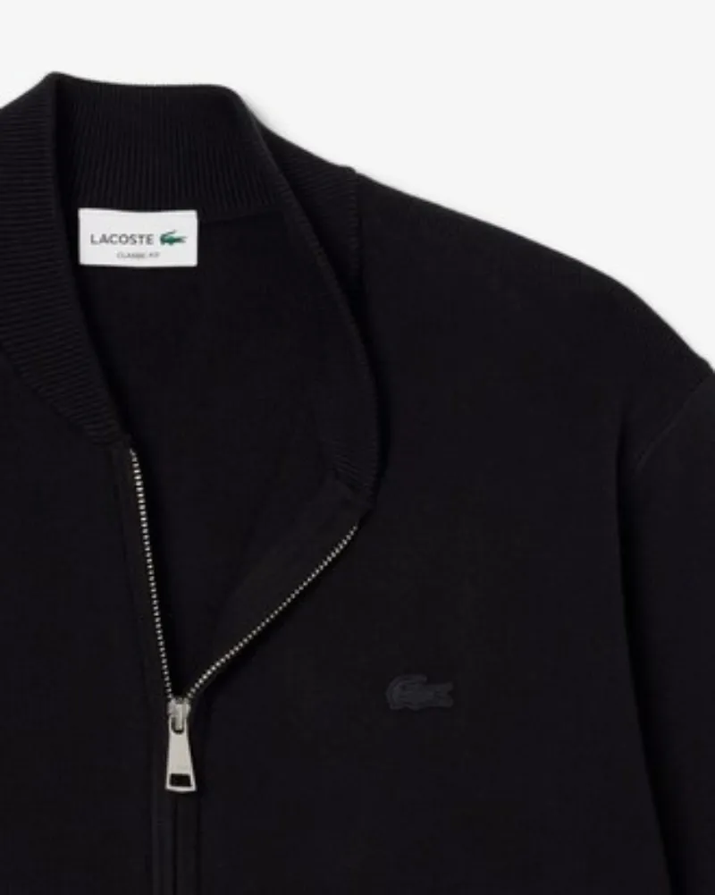 Ribbed Zip Cardigan