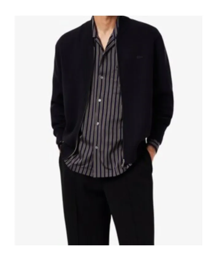 Ribbed Zip Cardigan