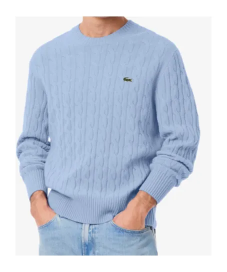Cable Knit Carded Crewneck Jumper