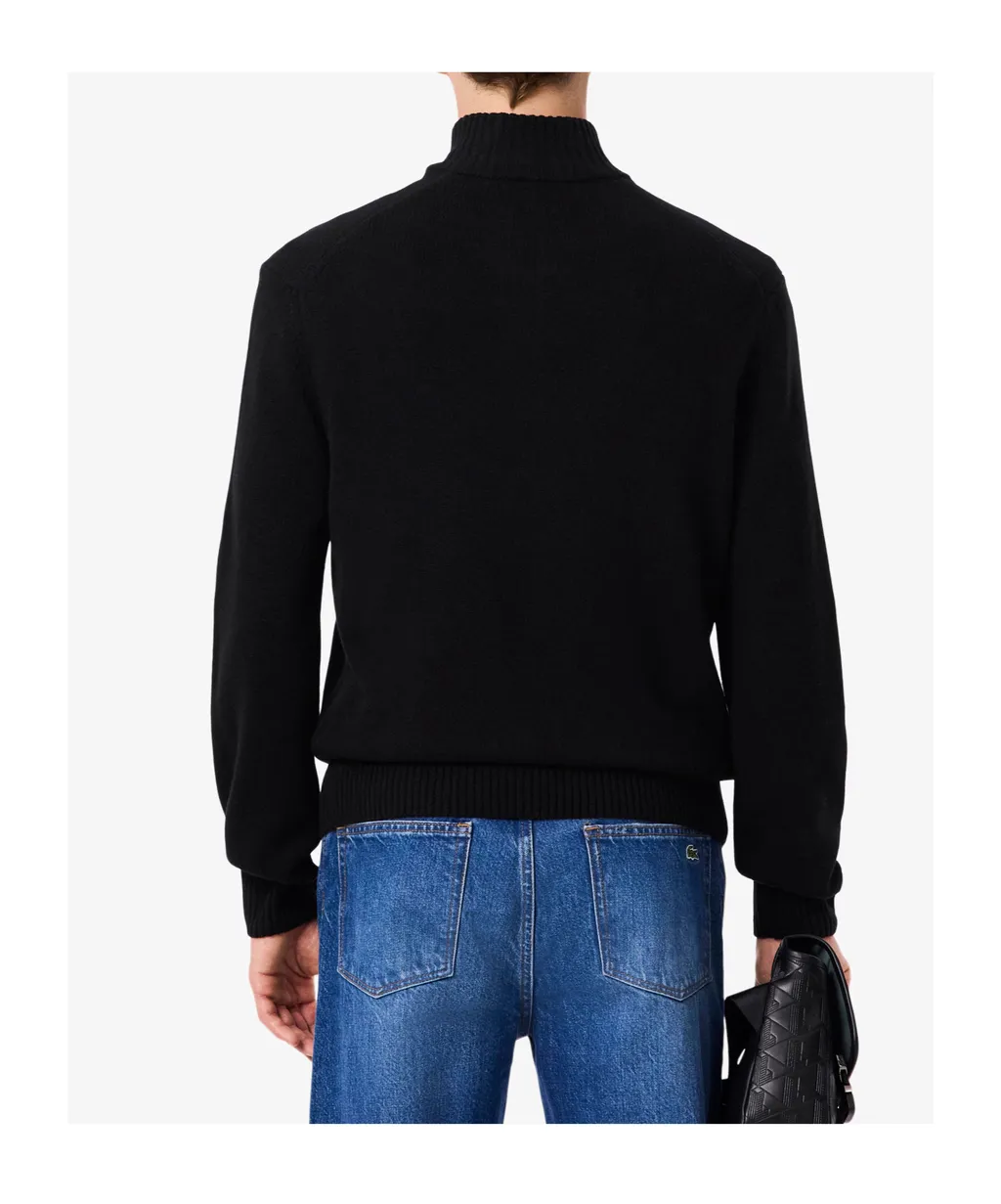 Half-Zip Mock-Neck Sweater