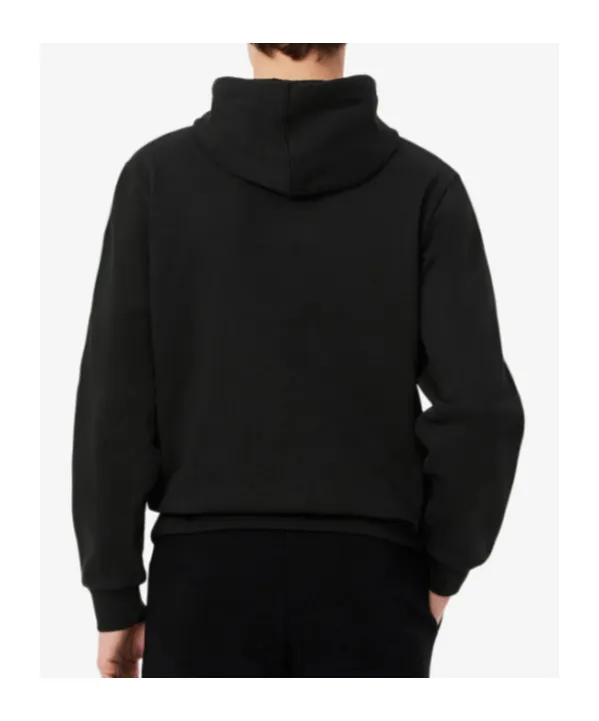 Tape-Trimmed Cotton Hoodie