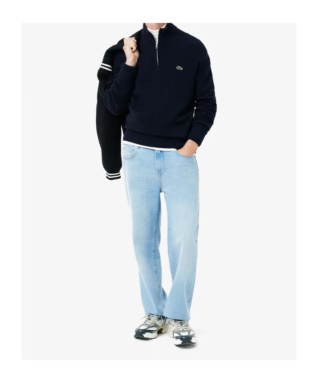 Zipped High Neck Jumper