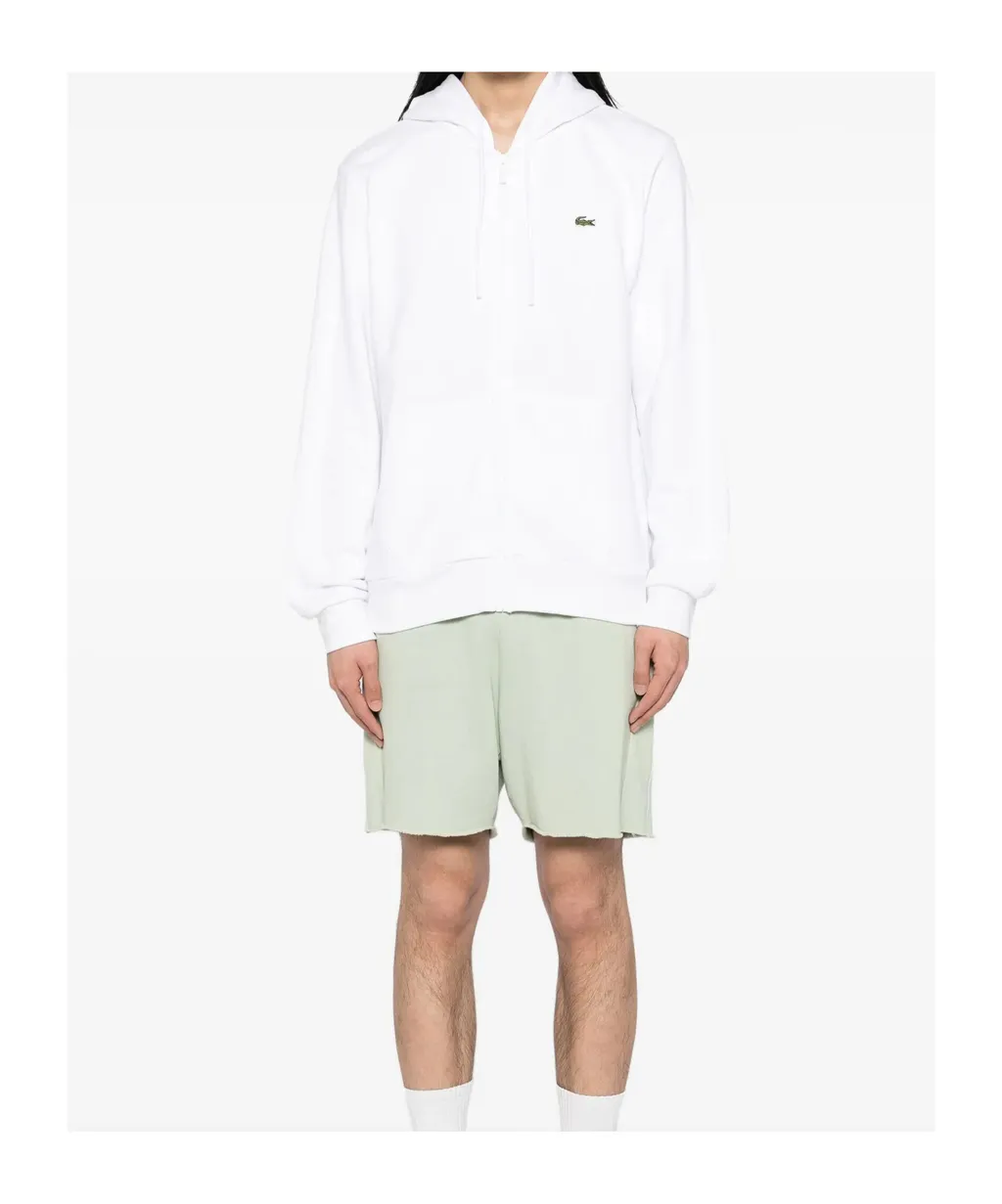Logo Patch Zipped Hoodie