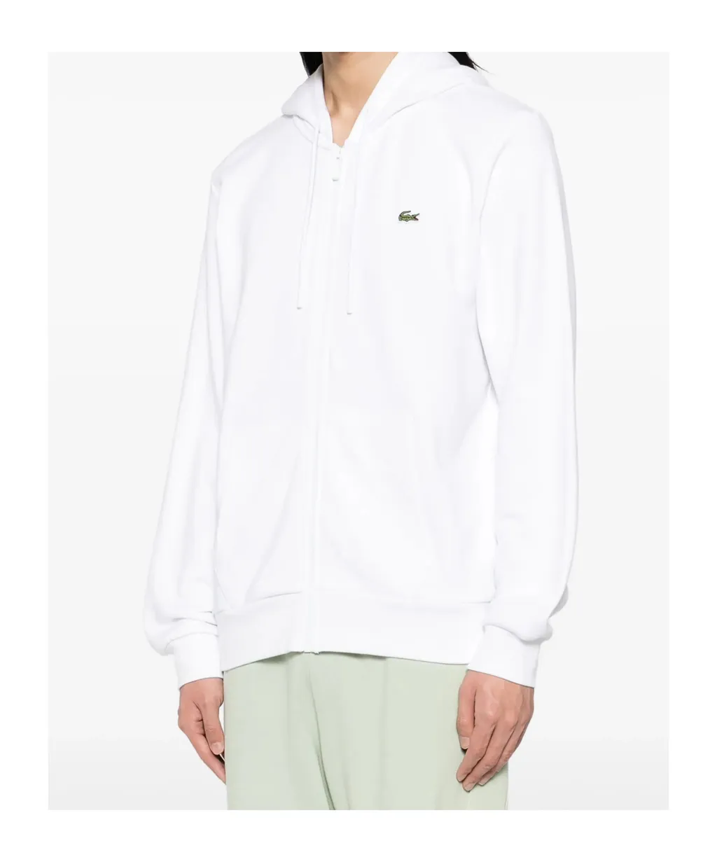 Logo Patch Zipped Hoodie