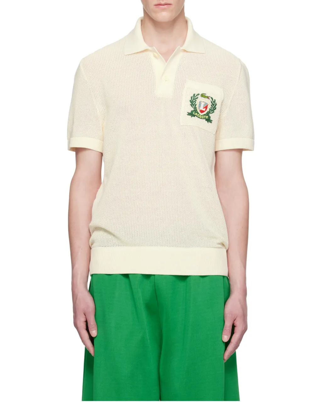 Short-Sleeved Knitted Polo Shirt