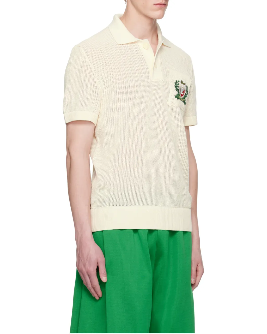 Short-Sleeved Knitted Polo Shirt