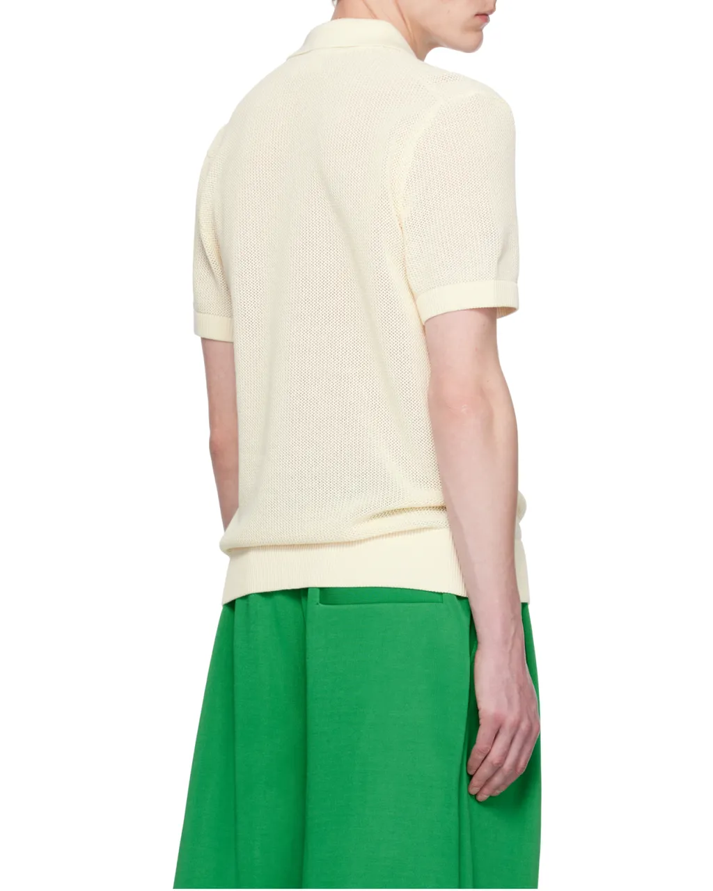 Short-Sleeved Knitted Polo Shirt
