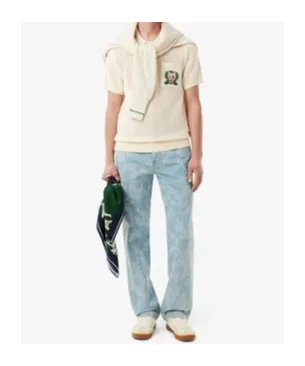 Short-Sleeved Knitted Polo Shirt