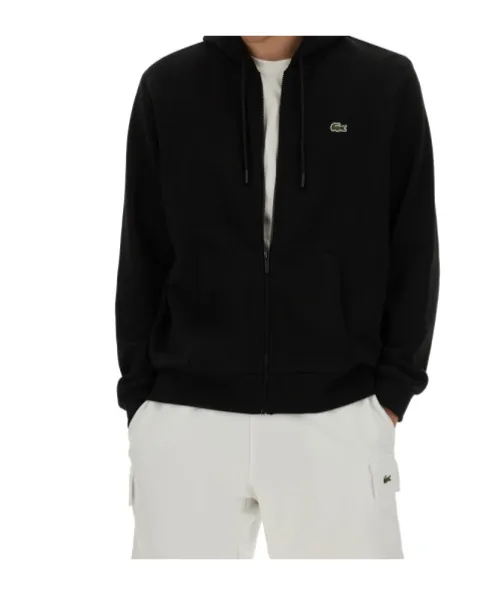 Logo Patch Zipped Hoodie