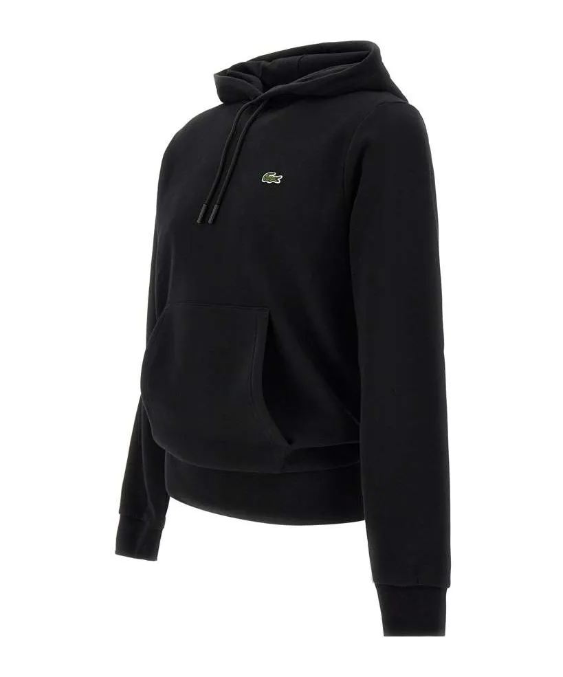 Logo Embroidered Drawstring Hoodie