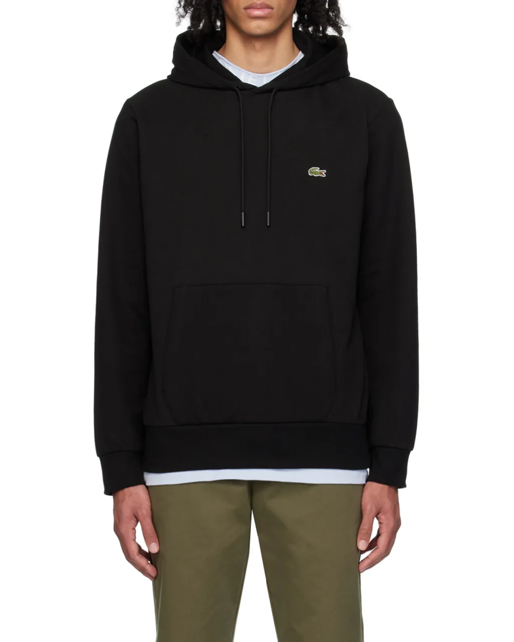 Logo Embroidered Drawstring Hoodie
