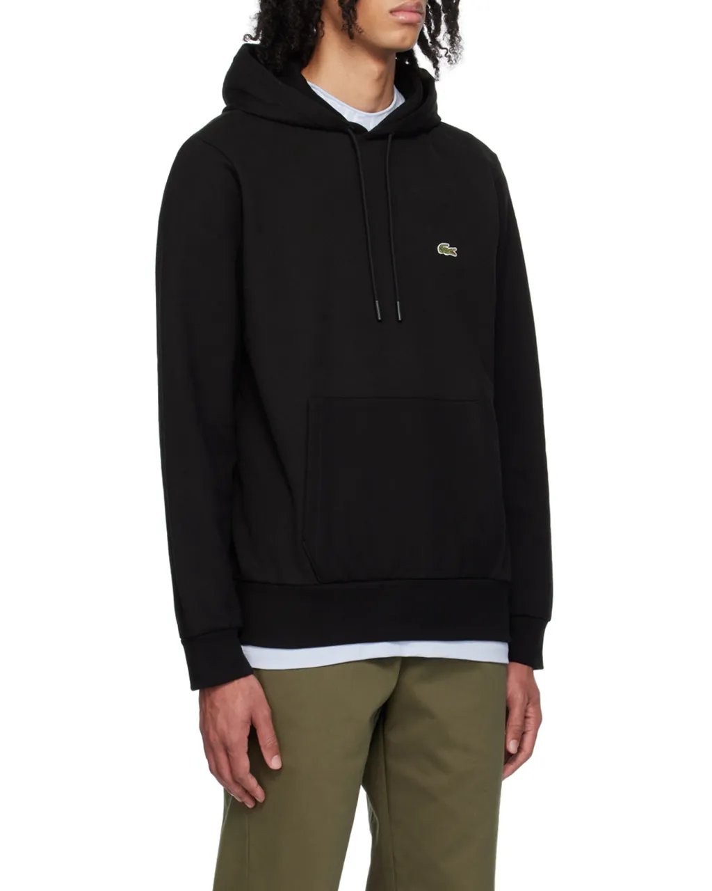Logo Embroidered Drawstring Hoodie