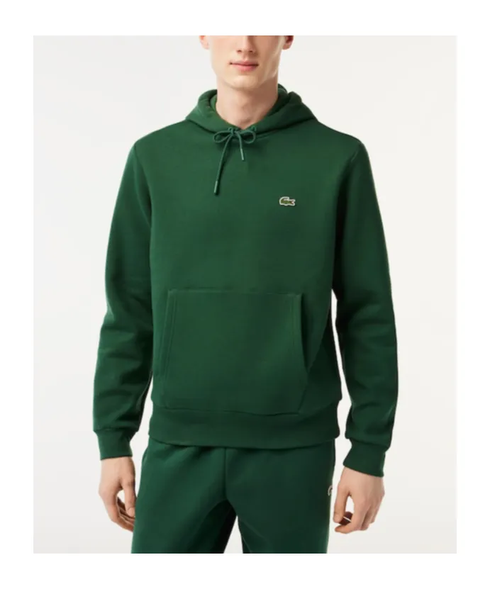 Logo Embroidered Drawstring Hoodie