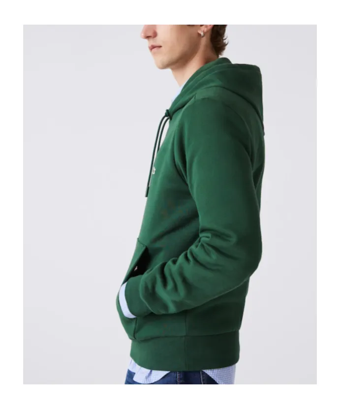 Logo Embroidered Drawstring Hoodie