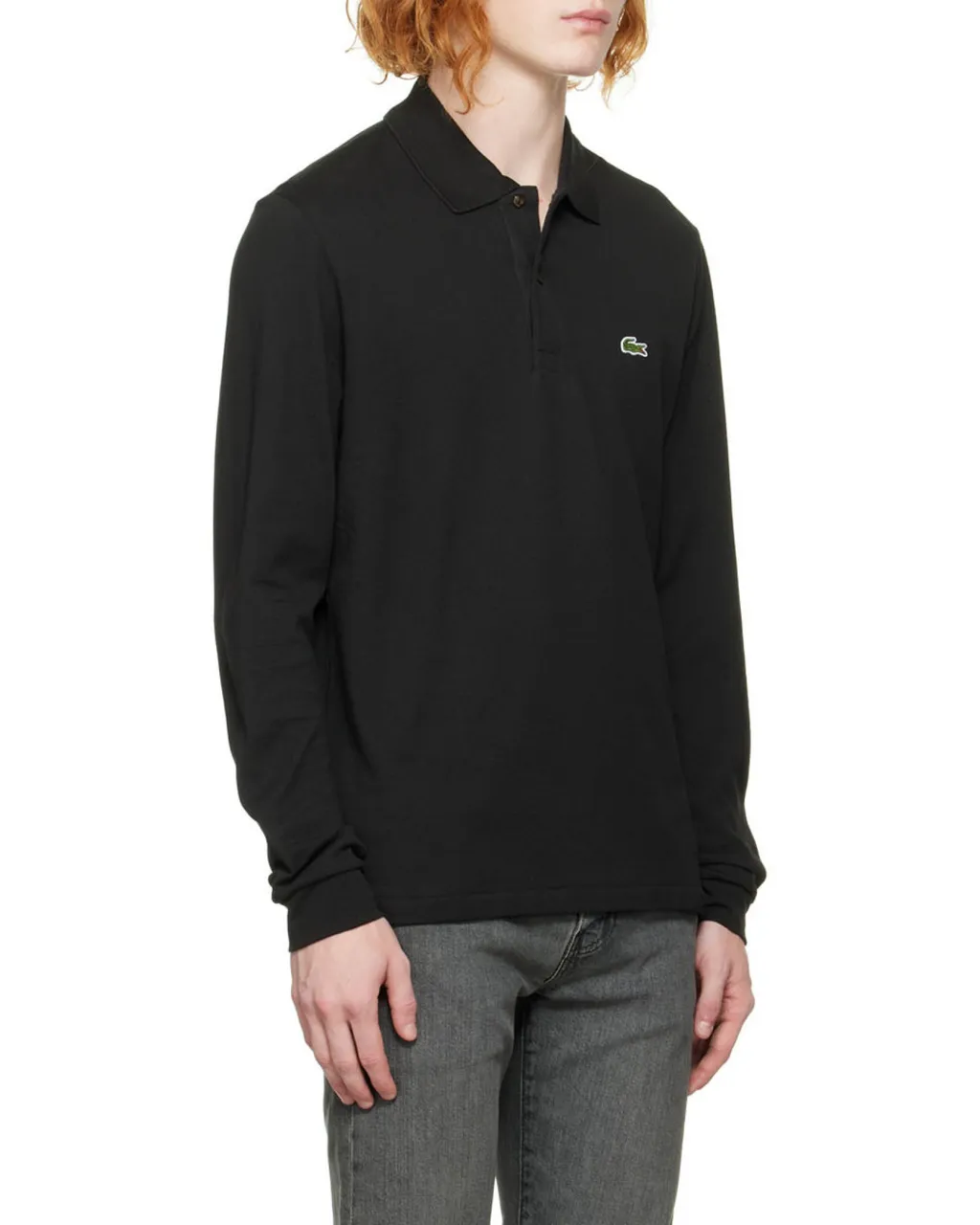 Logo Long-Sleeved Polo Shirt