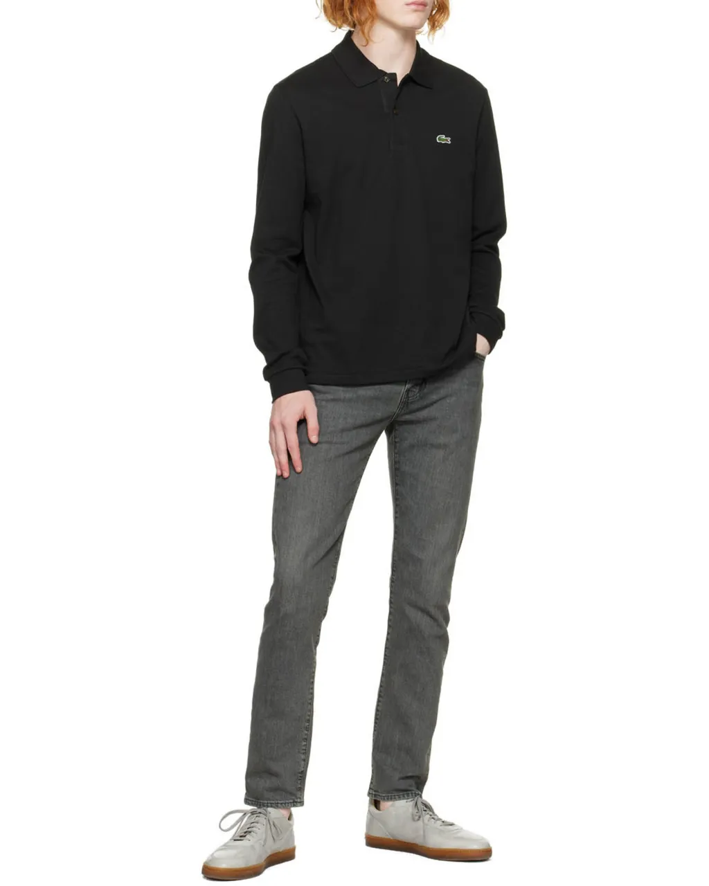 Logo Long-Sleeved Polo Shirt