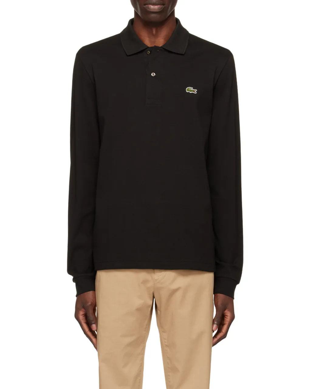 Logo Long-Sleeved Polo Shirt