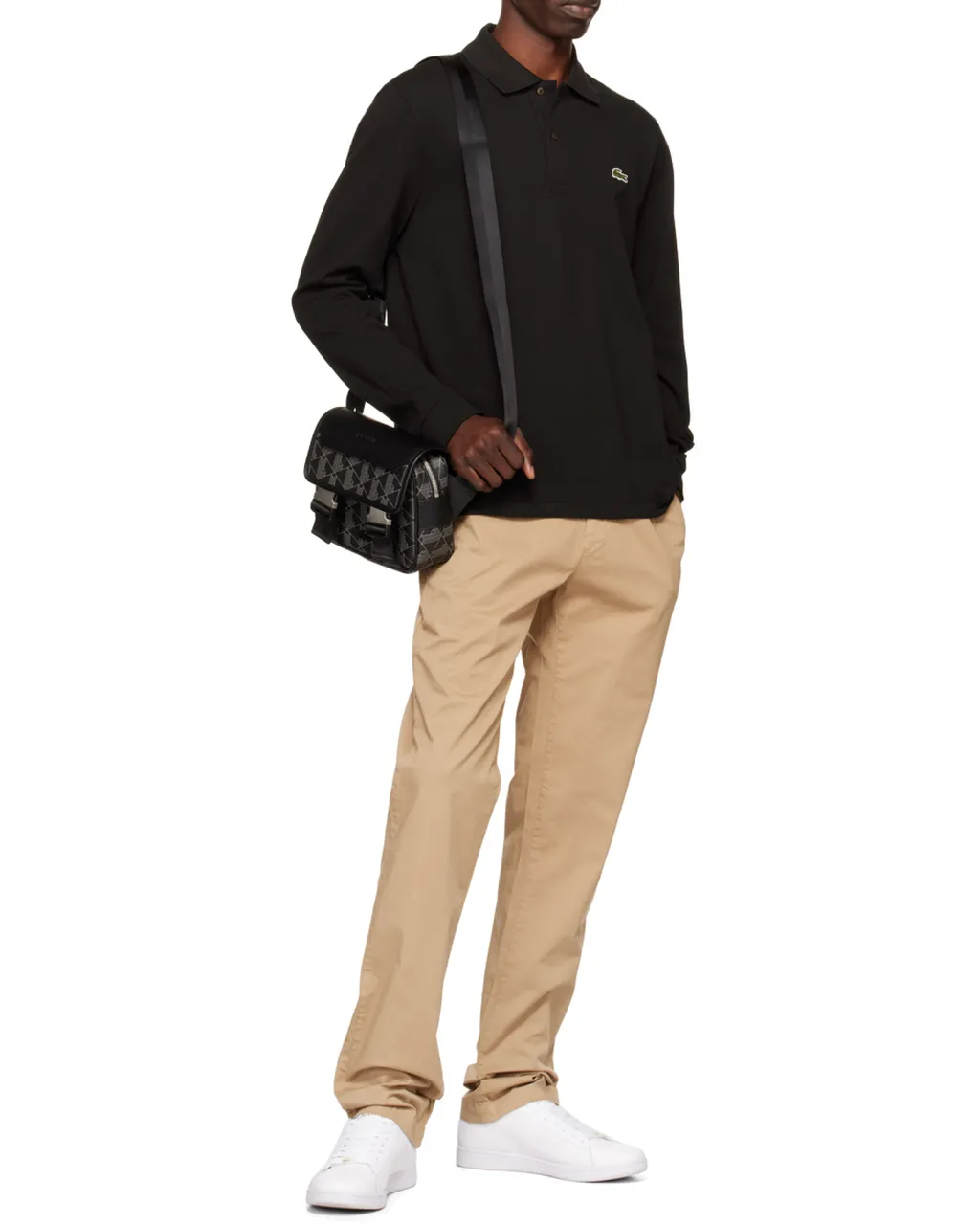 Logo Long-Sleeved Polo Shirt