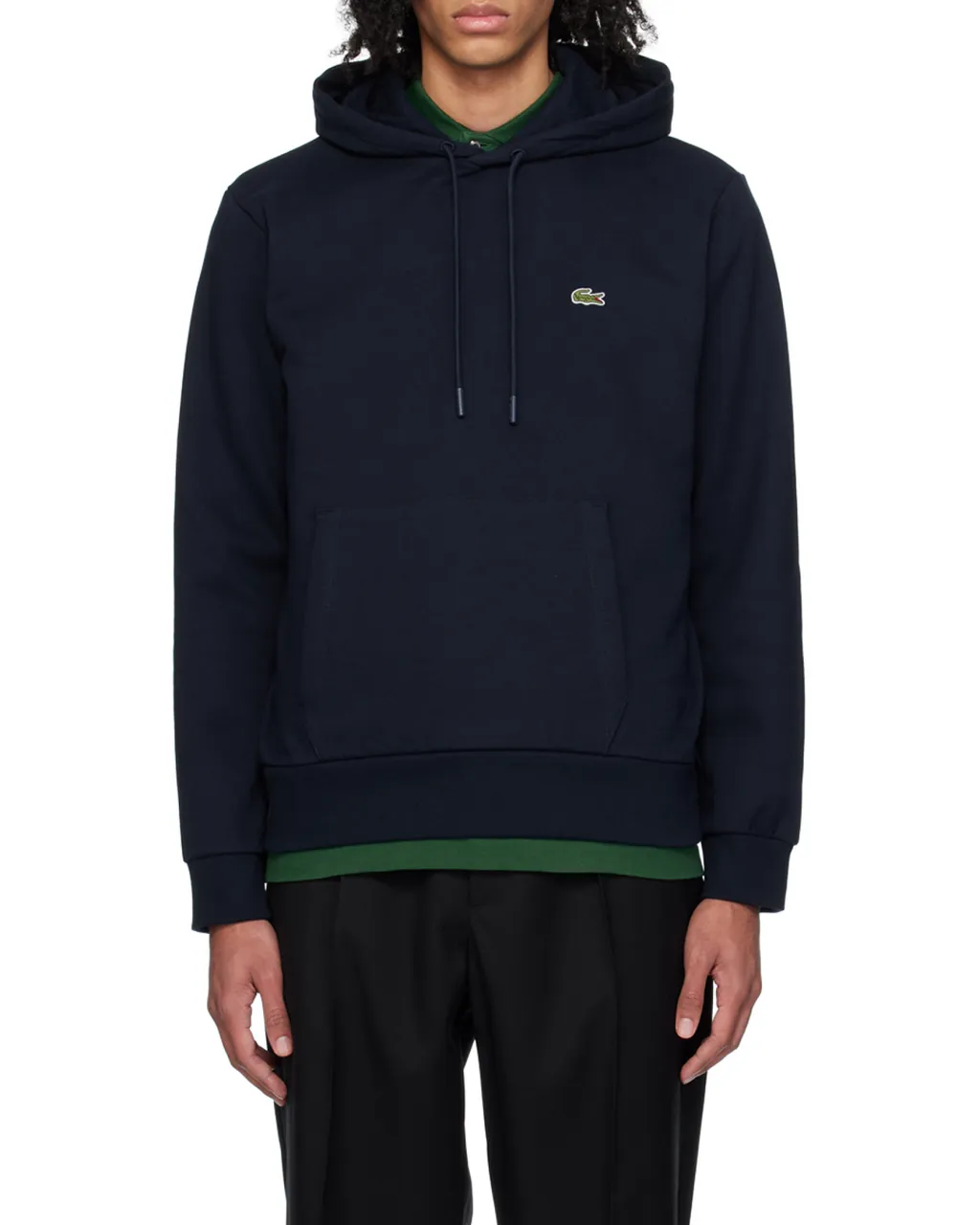 Logo Embroidered Drawstring Hoodie