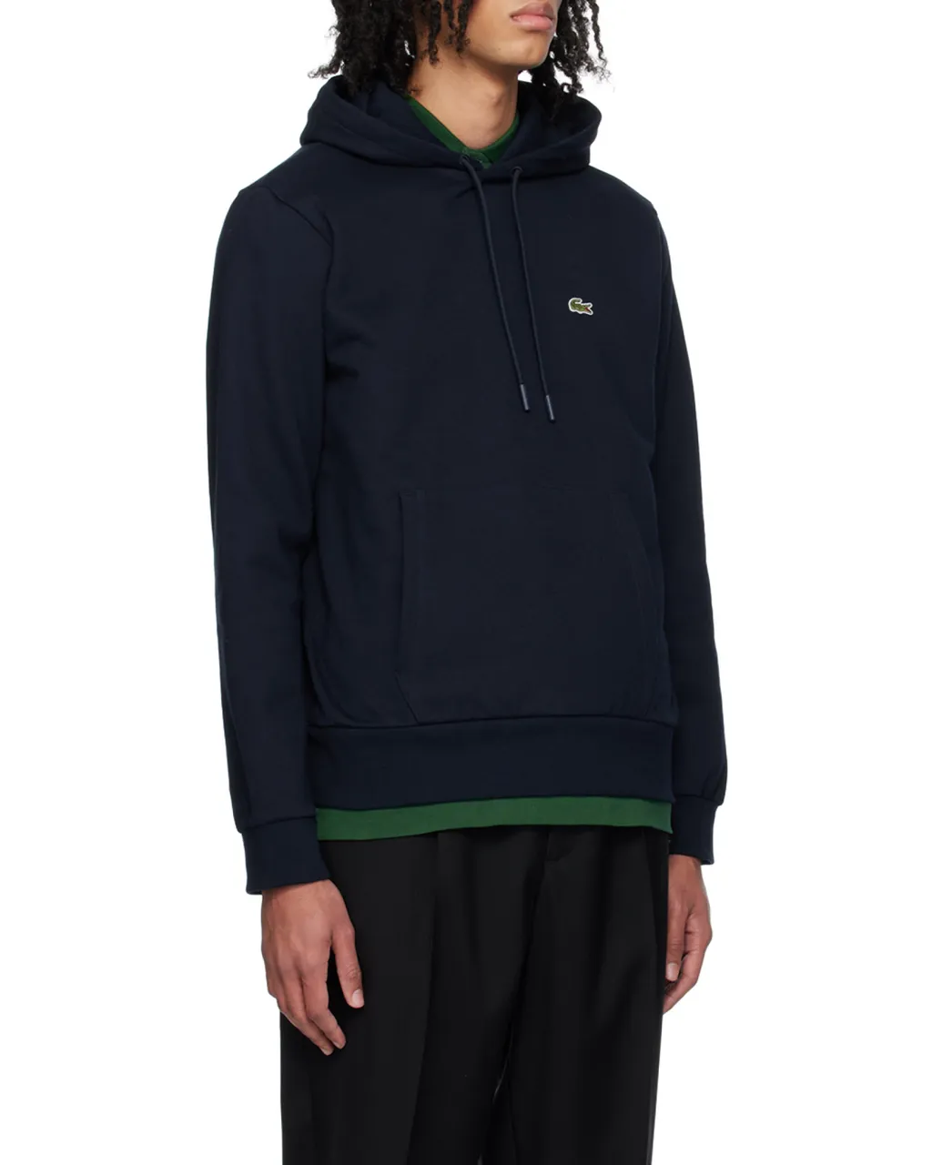Logo Embroidered Drawstring Hoodie