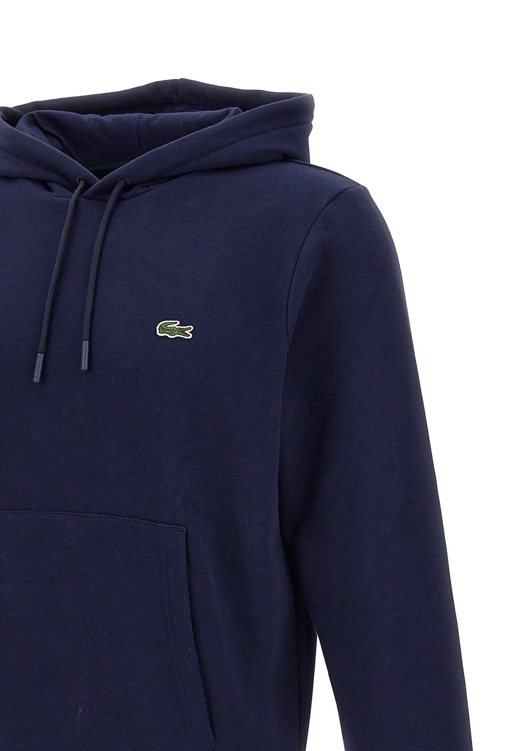 Logo Embroidered Drawstring Hoodie
