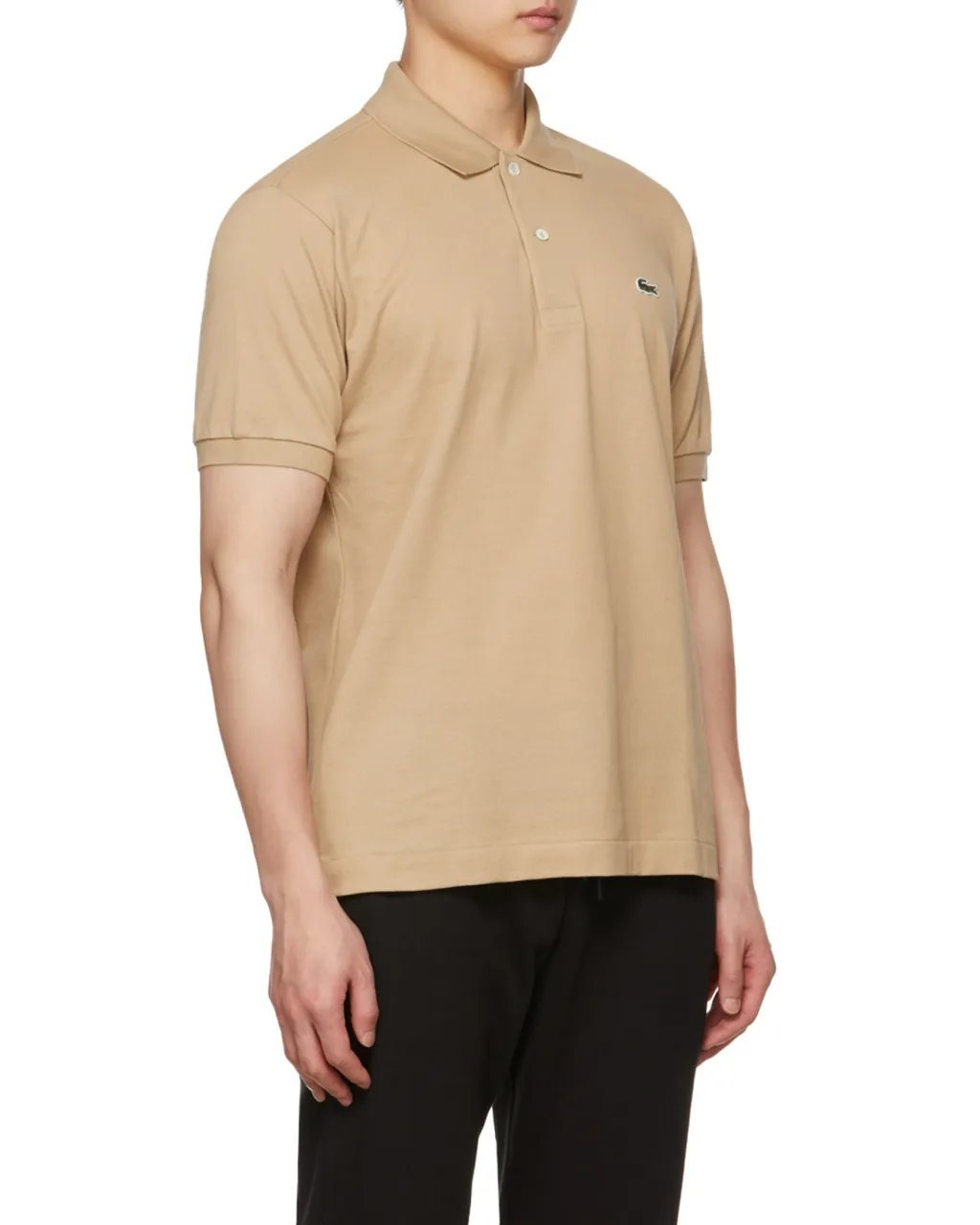 Polo Shirt With Logo Rib Collar