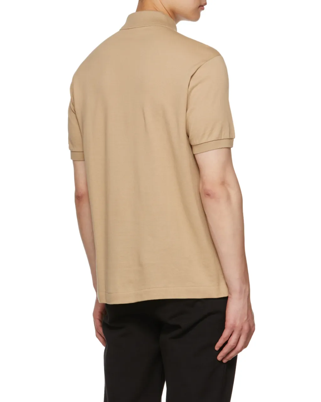 Polo Shirt With Logo Rib Collar
