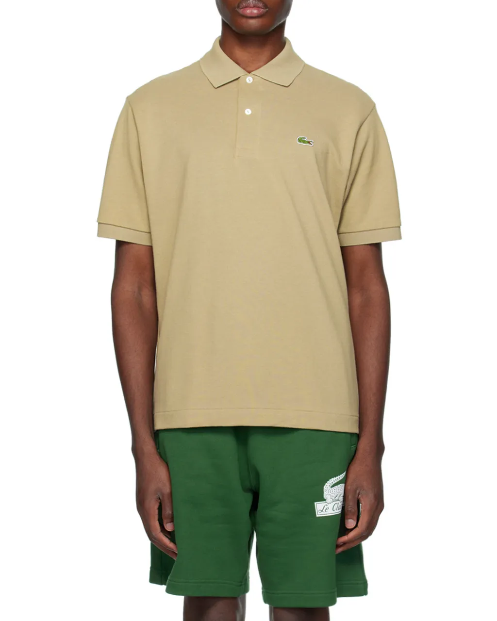 Polo Shirt With Logo Rib Collar