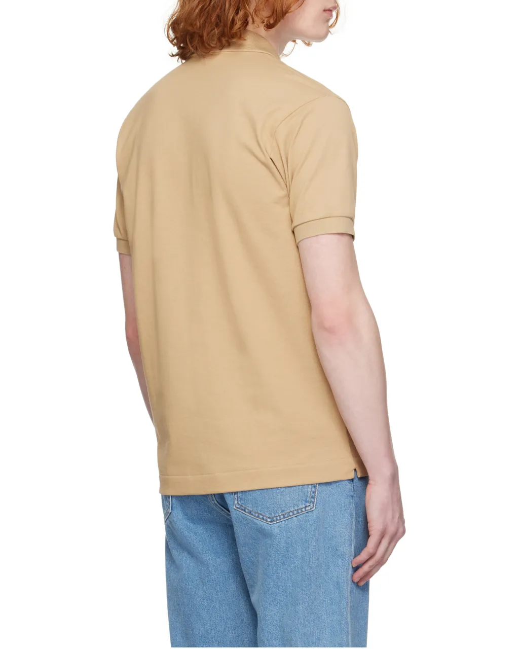Polo Shirt With Logo Rib Collar
