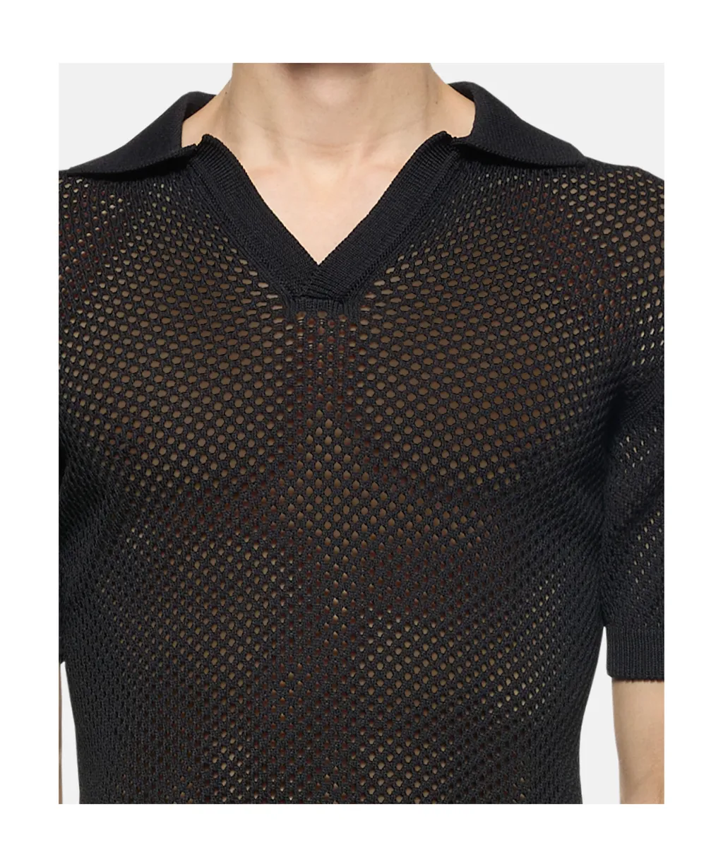 Knitted Polo Shirt