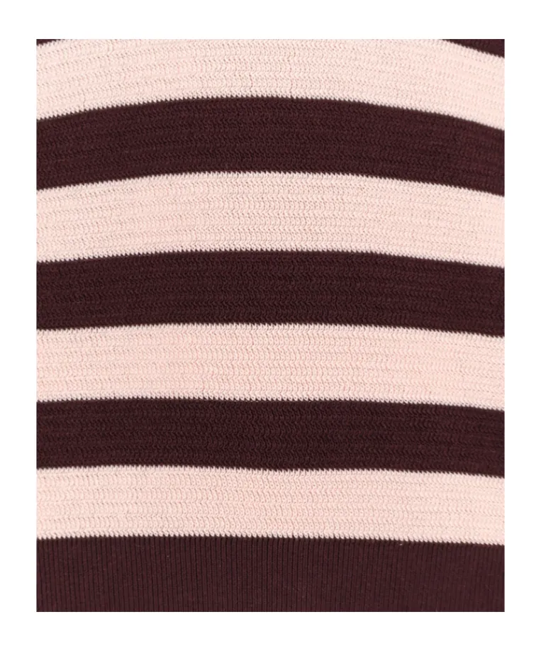 Striped V-Neck Sweater