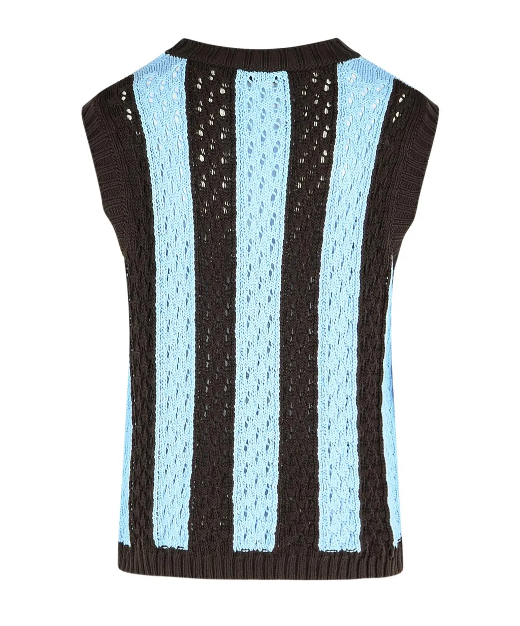 Woven Knit Vest