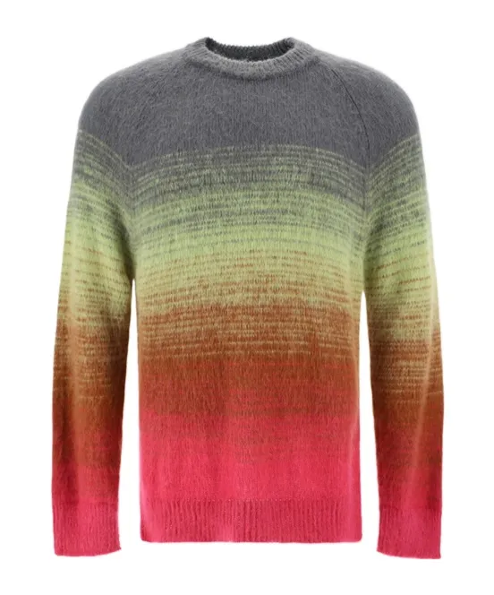 Gradient Effect Crewneck Jumper