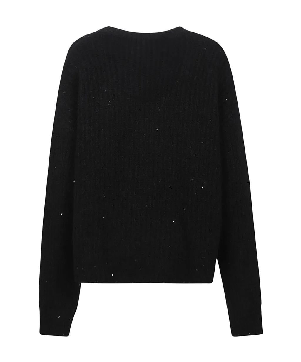 Sequined Knitted Jumper