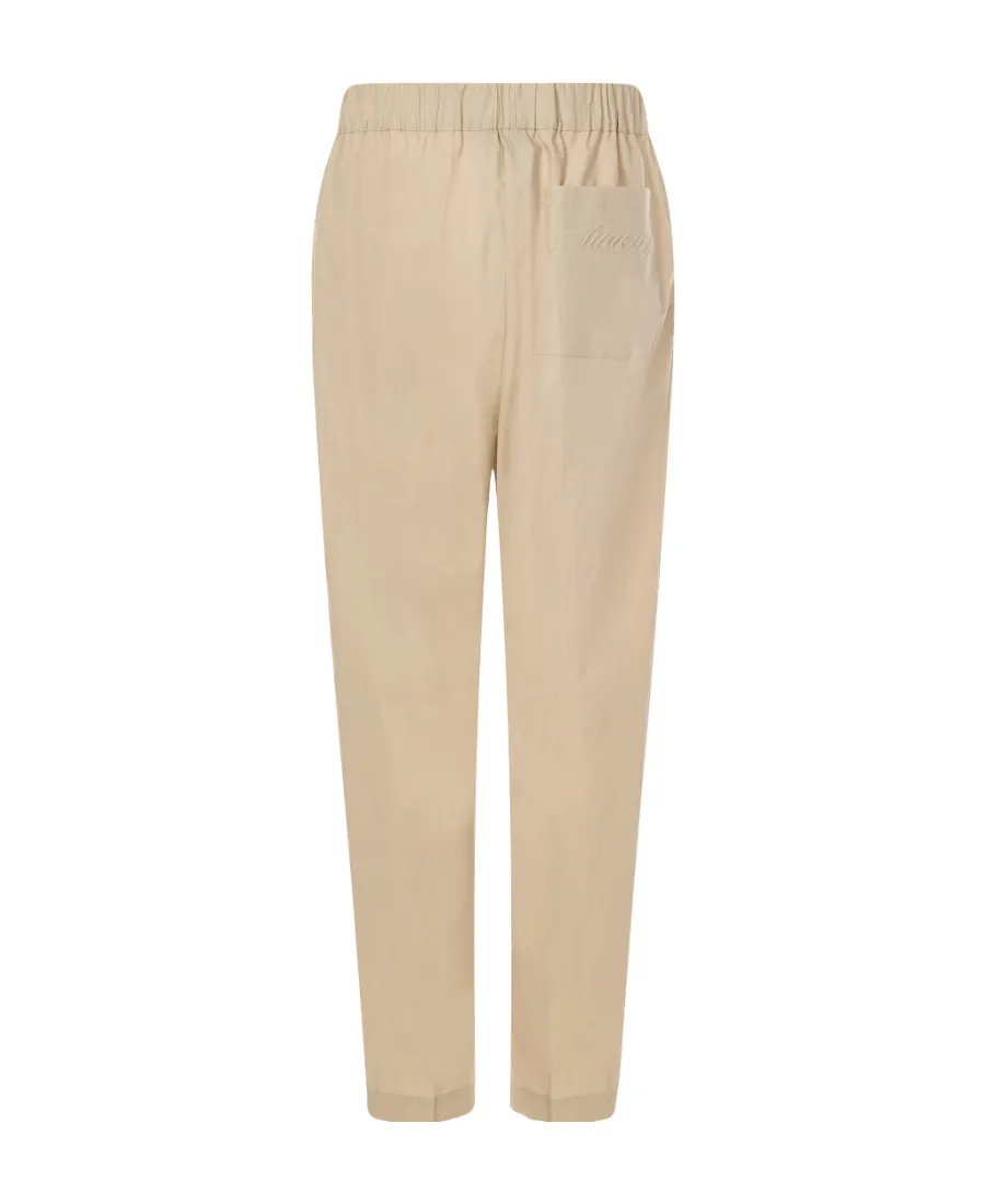 Elasticated-Waist Trousers